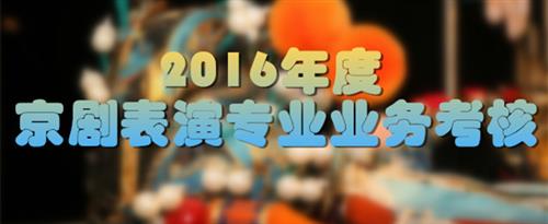 www.干美女啊啊啊国家京剧院2016年度京剧表演专业业务考...